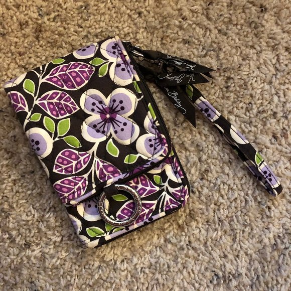Vera Bradley Accessories - Vera Bradley // Plum Petals Wristlet